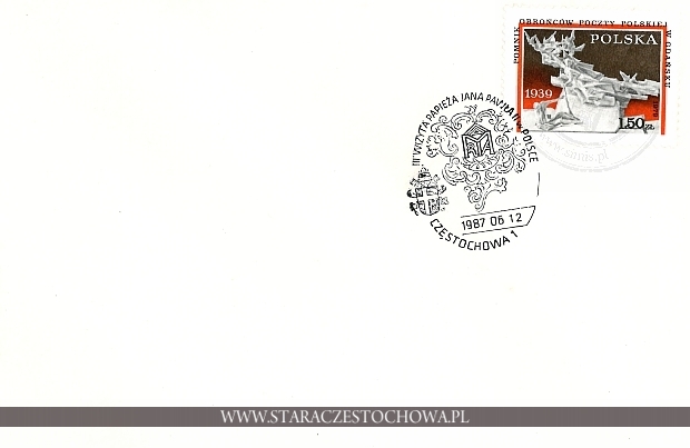 Koperta pocztowa, III wizyta Papieża w Polsce
