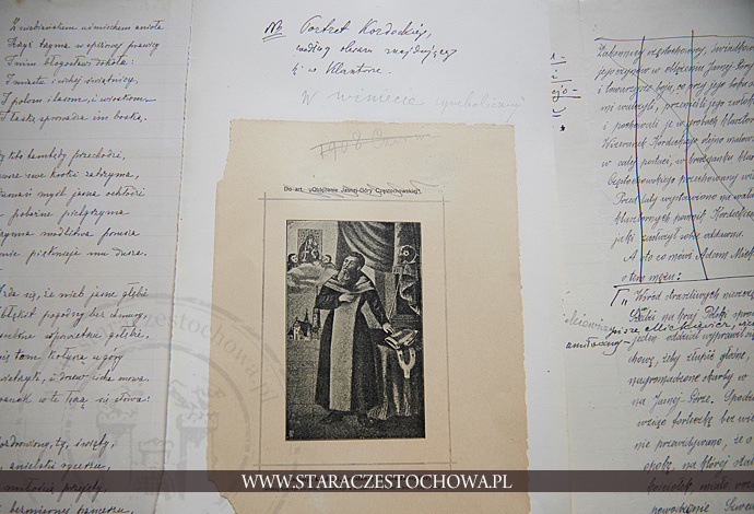 Rękopis Redakcji ks. Adamczyka, Portret Kordeckiego