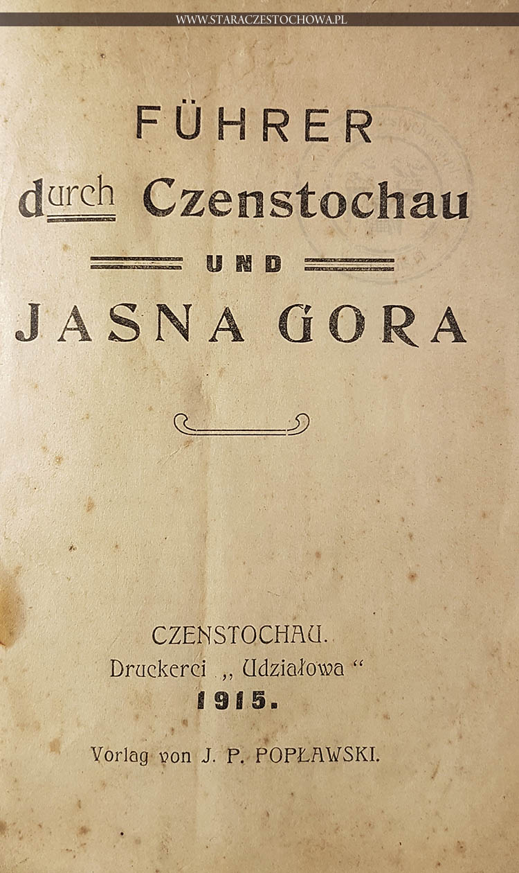 Fuhrer durch Czentochau und Jasna Gora