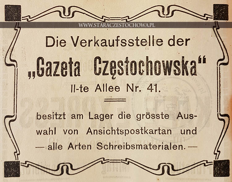 Gazeta Częstochowska, reklama