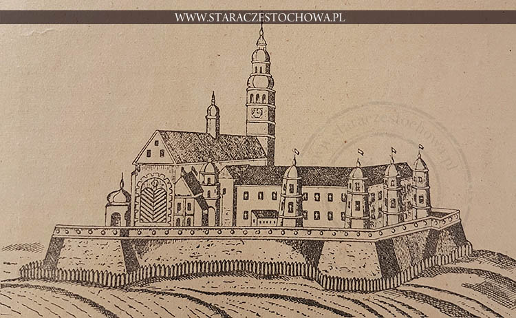 Widok klasztoru i twierdzy Jasnogórskiej z roku 1668-go