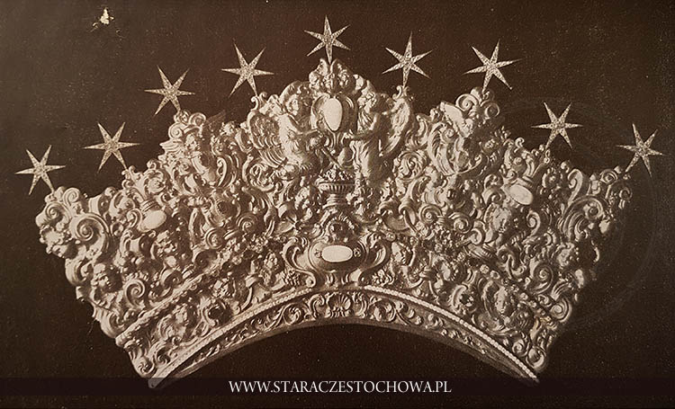 Złota korona ofiarowana przez ojca św. Piusa X