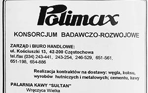 Reklama konsorcjum Polimax