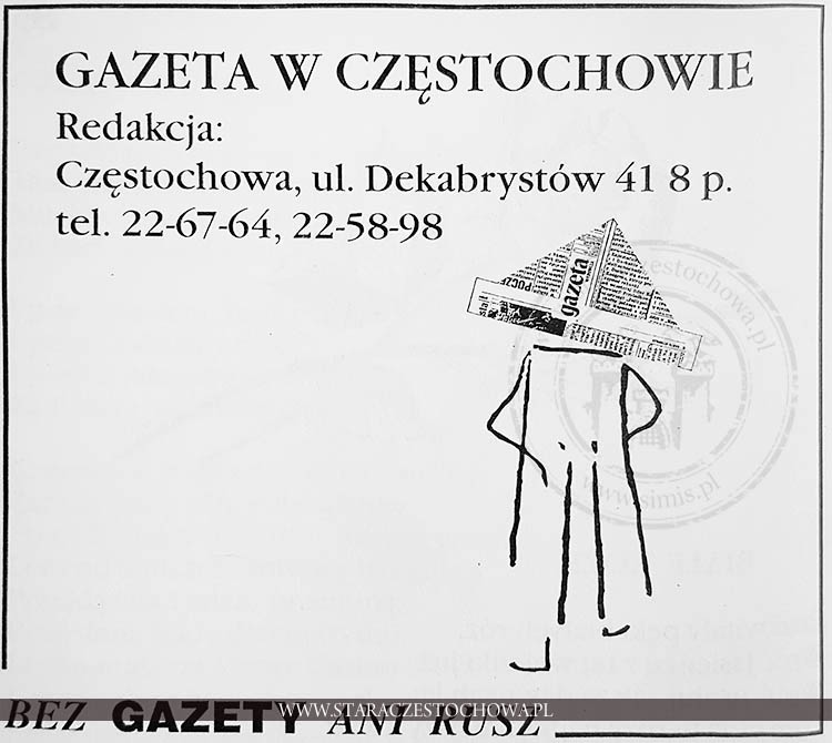Reklama Gazety Częstochowskiej