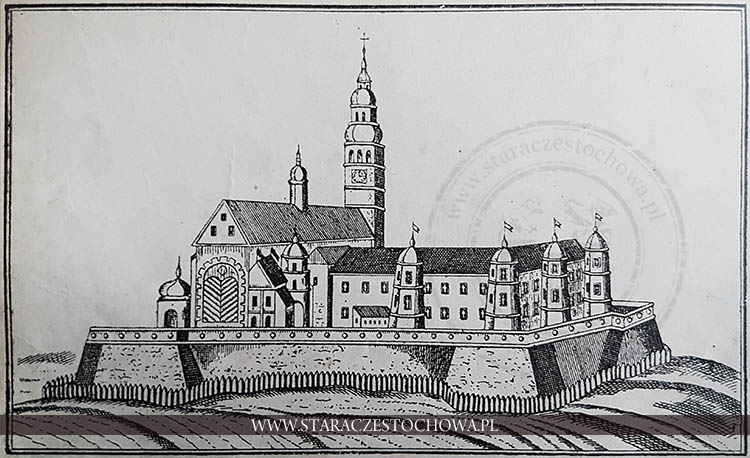 Widok klasztoru Jasnogórskiego w roku 1668