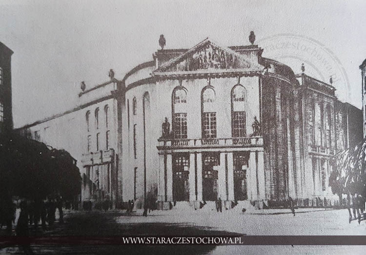 Projekt budynku teatru w Częstochowie przy ulicy Kilińskiego