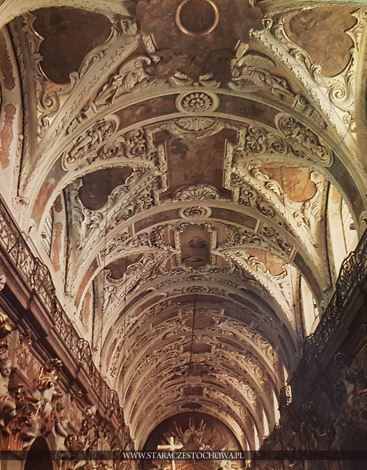 Barokowa dekoracja sklepienia nawy głównej Bazyliki