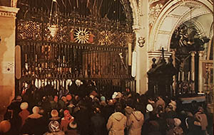 Pielgrzymi w Kaplicy