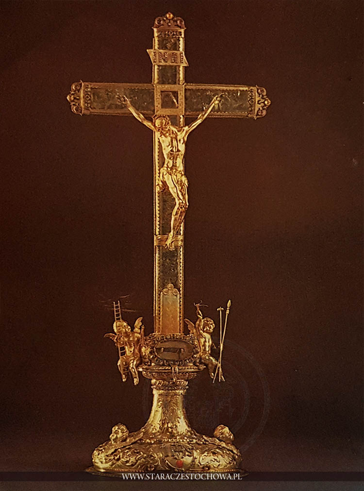 Barokowy relikwiarz na cząstkę Krzyża Świętego na Jasnej Górze