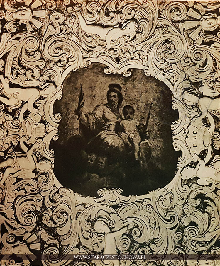 Kaplica Cudownego Obrazu, fragment dekoracji sklepienia