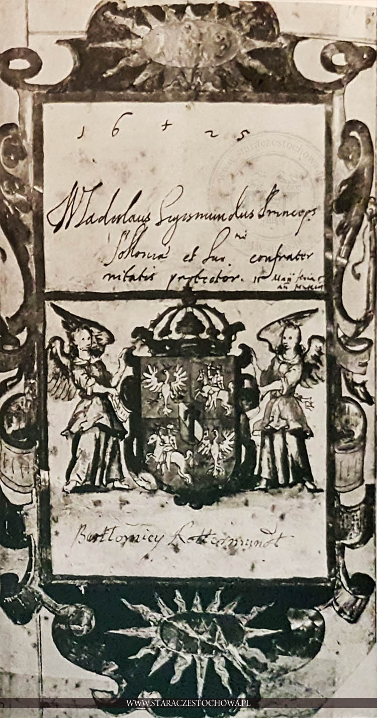 Wpis przyszłego króla Władysława IV do księgi Bractwa Aniołów Stróżów