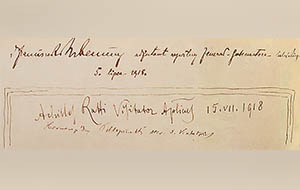 Wpis nuncjusza Rattiego