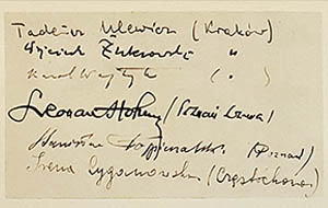 Karta z czasów okupacji