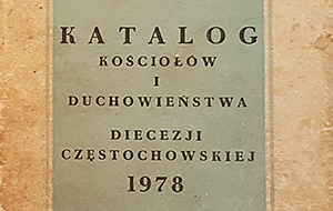 Katalog kościołów i duchowieństwa diecezji częstoc