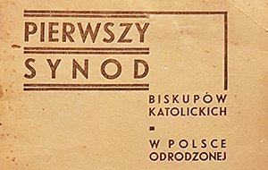Pierwszy synod