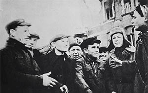 Powitanie radzieckich żołnierz