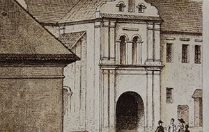 Widok starożytnego gmachu