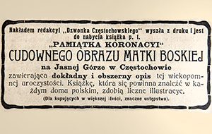 Sprzedaż książki z koronacji